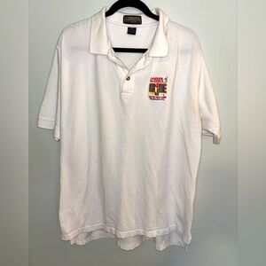 Vintage 1999 Celebrate the Hero GI Joe White Polo Shirt Size XL